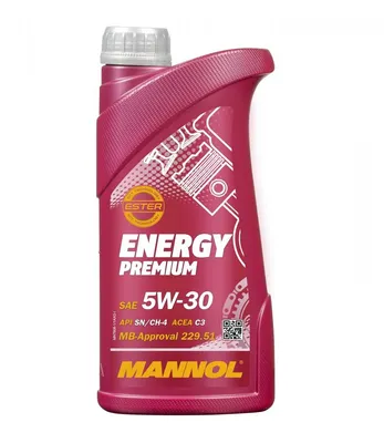 Produktbild von 1 Liter MANNOL 5W-30 ENERGY PREMIUM MB 229.52 MB 229.31 VW 505 01 MB 229.51 BMW Longlife-04 DEXOS 2 MB 226.5 Renault RN0700 Renault RN0710