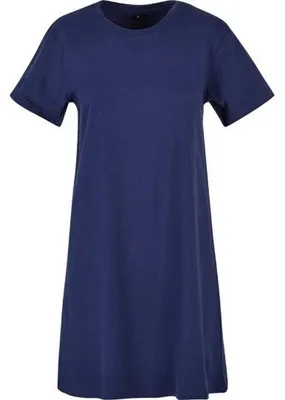 Image de Build Your Brand - Robe t-shirt pour femme TN3603 (XXL) (Bleu marine clair)