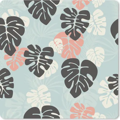Produktbild von MuchoWow® Mauspad Mousepad Blätter - Monstera - Hawaii - Muster 30x30 cm - Mousepads - Maus Mat - Pad - Mausunterlage - Gaming