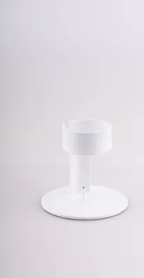 Produktbild von Kerzenleuchter Ø für Kerzen 4 cm Aluminium, weiß, rund