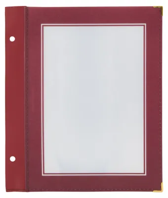 Productafbeelding van Securit Menukaart A5 Inserts |Menumap |Wijnrood