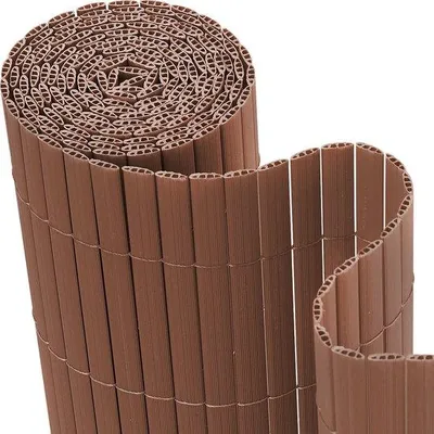 Immagine prodotto di Pannello protettivo in PVC da 4 x 4 metri per garantire la privacy – Divisorio da giardino e ombreggiatura per balconi – Marrone