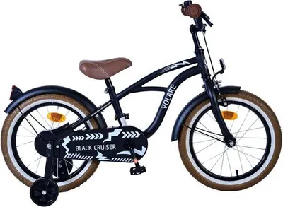 Produktbild von Volare Black Cruiser Kinderfahrrad - Jungen - 16 Zoll - Schwarz