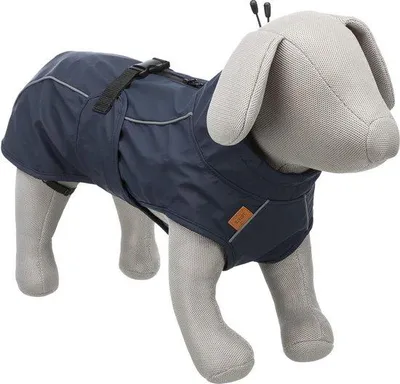 Obrázok produktu pre Modrý psí plášť do dažďa, stredne modrý, 45 cm, veľkosť M
