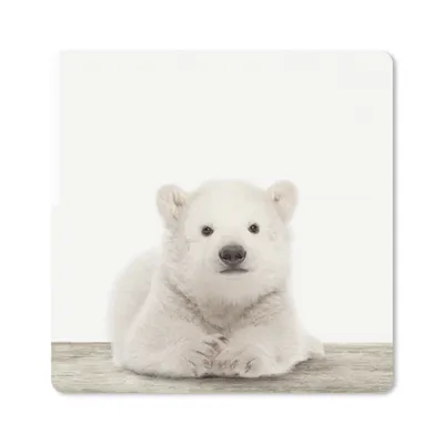 Produktbild von MuchoWow® Mauspad Mousepad Tier - Weiß - Eisbär 30x30 cm - Mousepads - Maus Mat - Pad - Mausunterlage - Gaming
