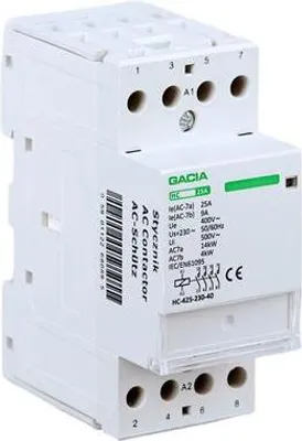 Produktbild von Gacia | Moduler Kontakt 25A 2-polig - 230V - 4 NO Kontakte - Sicherer Betrieb - Einfache Montage