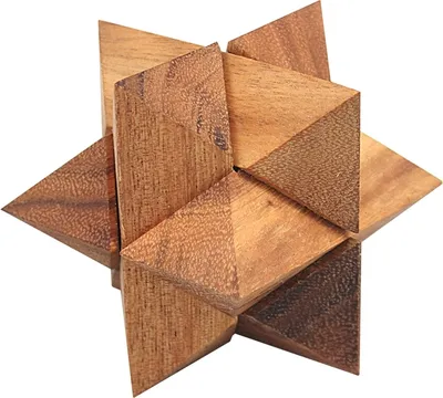 Productafbeelding van Tano - Sterrenpuzzel - Houten speelgoedster, 8,0 x 8,0 x 8,0 cm