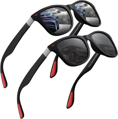 Produktbild von Gepolarisierte Sonnenbrille für Nachtfahrt - Außergewerkt - 100% UV400-Schutz - Leichtgewichts-TR90-Framen