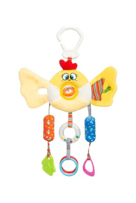Produktbild von SENSILLO - Kinderwagen Spielzeug Babys, Kinderwagenkette, Spielbogen Anhänger, Vogel