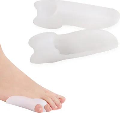 Produktbild von Zehenspreizer Schneiderballen Mit Zehenschutz - Deformität Pads mit Abstandhalter für Ihre Zehen - Verwendung mit Schuhen möglich