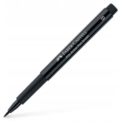 Produktbild von Faber-Castell 167499, Schwarz, Schwarz, Fein, Rund, Tinte auf Pigmentbasis, Kunststoff