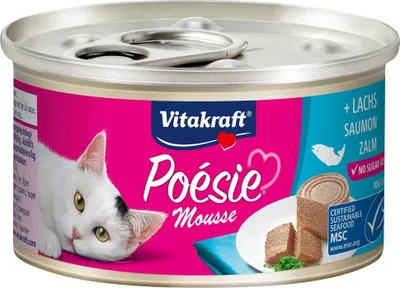 Produktbild von VITAKRAFT POESIE Katzennassfutter mit Lachs 85 g