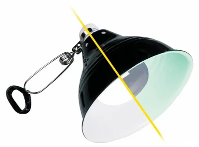 Productafbeelding van Exo Terra Glow Light Reflectorkap – Aluminium UV Reflector Lamp met keramische fitting 21 cm diameter