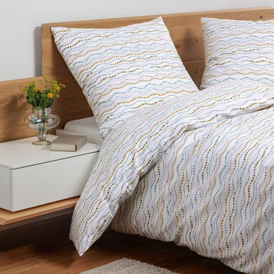Immagine prodotto di Janine Mako-Soft-Seersucker Biancheria da letto Tango 20158 grigio salvia 135x200 cm + 80x80 cm