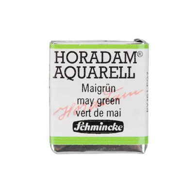 Produktbild von Schmincke HORADAM Aquarellfarbe halbes Näpfchen - 524 Maigrün