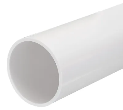 Starre PVC-Schlauch, 57x63 mm, 20 cm, weiß