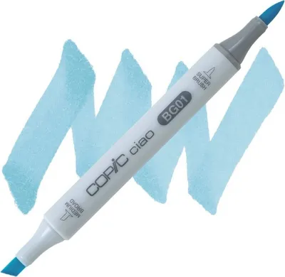 Zdjęcie produktu dla COPIC Ciao dwustronny pędzel i dłuto, BG01 Aqua blue