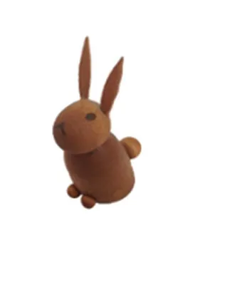 Obrázek produktu pro Miniatura dřevěná figurka králík výška=3cm NOVINKA