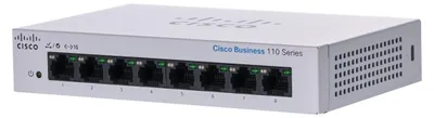 Produktbild von Cisco CBS110, Unmanaged, L2, Gigabit Ethernet (10/100/1000), Vollduplex