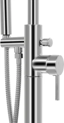 Produktbild von vidaXL Freistehende Badewannenarmatur Edelstahl 118,5 cm