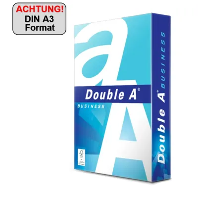 Produktbild von Double A - Geschäftsdruckpapier ft A3, 75 g, Packung mit 500 Blatt