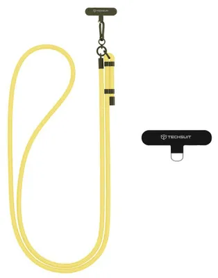 Zdjęcie produktu dla Techsuit Rope Crossbody pasek do telefonu, karabińczyk, nylonowy, - żółty