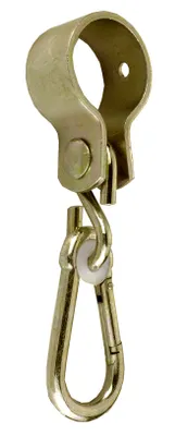 Produktbild von CONNEX Schaukelhaken mit Manschette und Karabinerhaken, 50 mm, verzinkt, 2 Stück, DY270812