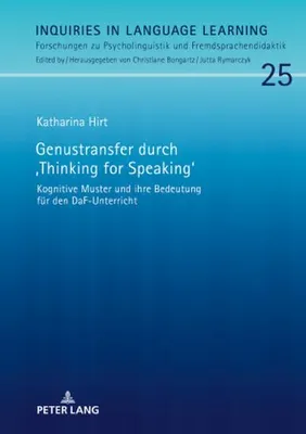 Produktbild von Genustransfer durch 'Thinking for Speaking'