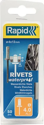 Image de Rapid Wateproof rivets 4 * 12 mm, 50 pcs.
