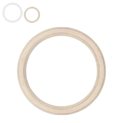 Imagen del producto de MAMOI®: Aro de madera para gimnasia, aro sin correas, ideal para entrenamiento de fuerza y gimnasia, apto para uso en interiores y exteriores, 100% ecológico, fabricado en la UE