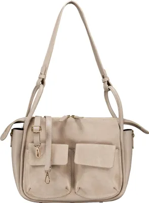 Produktbild von Hausfelder Manufaktur Beuteltasche Velours Beige onesize