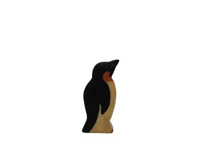 Produktbild von HolzWald - 4614 - Wasserwelt, Meerestiere, Pinguin, Holz, Handarbeit, 9,5cm x 4,7cm x 2,5cm