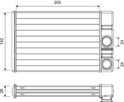 Produktbild von VALEO 811513 Wärmetauscher Innenraumheizung Kühler für OPEL INSIGNIA Caravan Meriva B (S10) INSIGNIA INSIGNIA Stufenheck für CHEVROLET ORLANDO (J309)