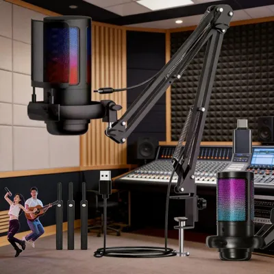 Image de Accessoires pour microphones - Accessoires intégrés pour microphones USB - Streaming - Jeux vidéo - Podcasts