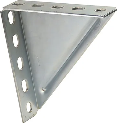 Produktbild von 2 Stück - Winkelkonsole für Profil 38/40 verzinkt - 200 x 200 x 4 mm  : 200 x 200 x 4 mm Größe: 200 x 200 x 4 mm
