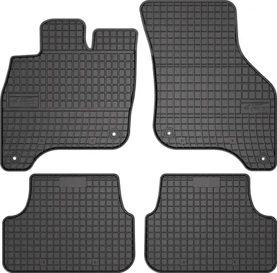 Produktbild von Gummi-Fußmatten für Volkswagen e-Golf 2014-2019 (Schrägheck) – 4-tlg, Schwarz, passgenau