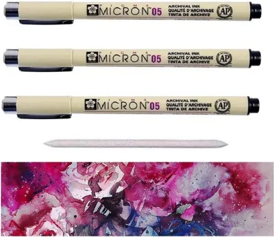 Obrázok produktu pre Sakura Pigma Micron – Sada 3 čiernych fixiek s jemnou špičkou