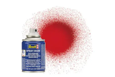 Image de Revell 34131 Bombe de peinture rouge feu, brillante Spray Color, peintures en aérosol pratique de 100 ml