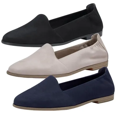 Produktbild von Tamaris Damen Slipper Loafer Leder Stretch runde Form 1-24212-20, Größe:40 EU, Farbe:Beige