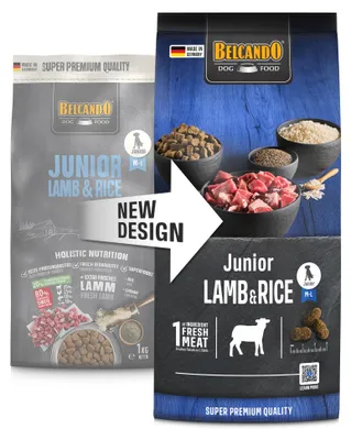 Produktbild von BELCANDO Junior Lamb & Rice, 1 kg