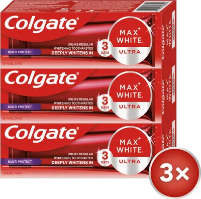 Produktbild von COLGATE Max White Ultra Multiprotect Aufhellung 3×50 ml