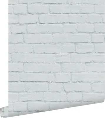 Immagine prodotto di ESTAhome carta da parati muro di mattoni grigio chiaro 53 cm x 10.05 m