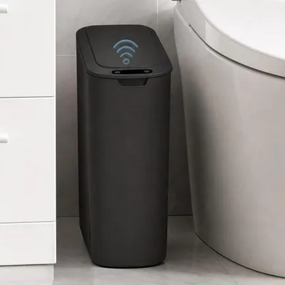 Produktbild von Abfalleimer Sensor 25L Schwarz Automatik mit Deckel & Bewegungssensor