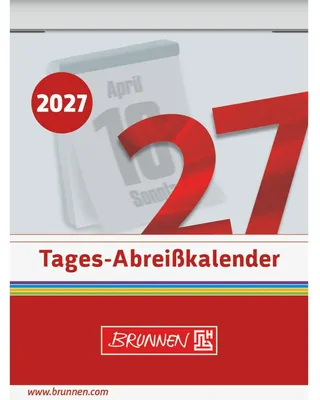 Produktbild von Abreißkalender 53,6x71mm 2027 Packung mit 5 Stück