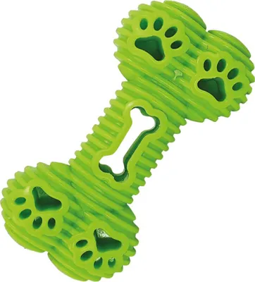 Produktbild von Nobby Hundespielzeug Soft TPR Knochen grün