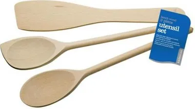Produktbild von Set mit 3 Holzlöffeln / Küchenutensilien - Kitchen Craft