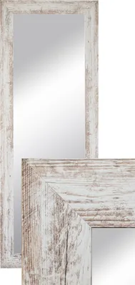 Produktbild von BD ART Wandspiegel Dekorativ Garderobenspiegel Ganzkörperspiegel 150x50cm Weiße Kiefer
