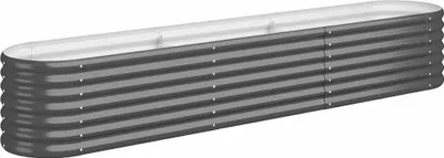 Produktbild von vidaXL Hochbeet Verzinkter Stahl 224x40x36 cm Anthrazit