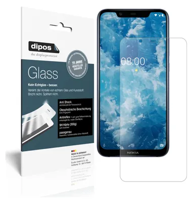 Produktbild von 2x Schutzfolie für Nokia 8.1 matt - Anti-Shock 9H Folie Glass Kunststoffglas