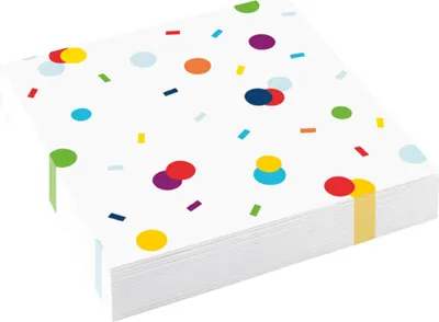 Zdjęcie produktu dla AMSCAN 9906346 Serwetki obiadowe Happy Birthday - 33 x 33 cm, 20 sztuk